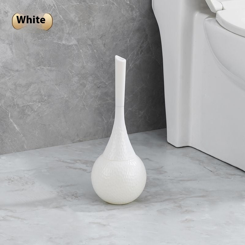 Brosse de toilette VidaXL Bali en argent avec support, design élégant pour salle de bains.