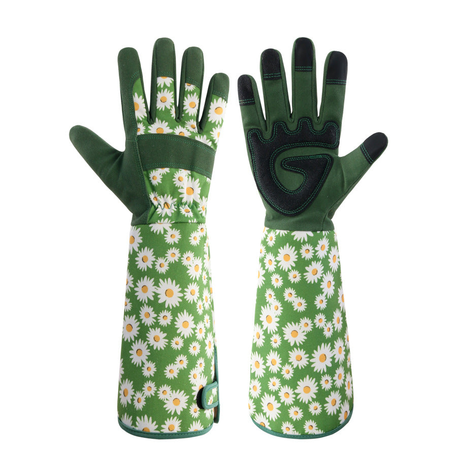 Gants de jardinage RENFAN AIX II en tissu résistant, avec poignets élastiques et doublure pour protection des mains.