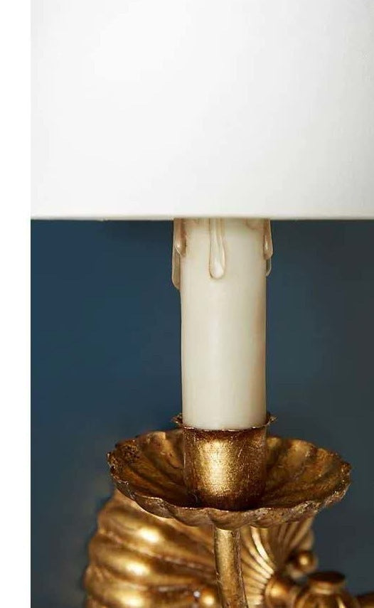 American Retro Wall Lamp Gold Foil Distressed - HAUSSLYON