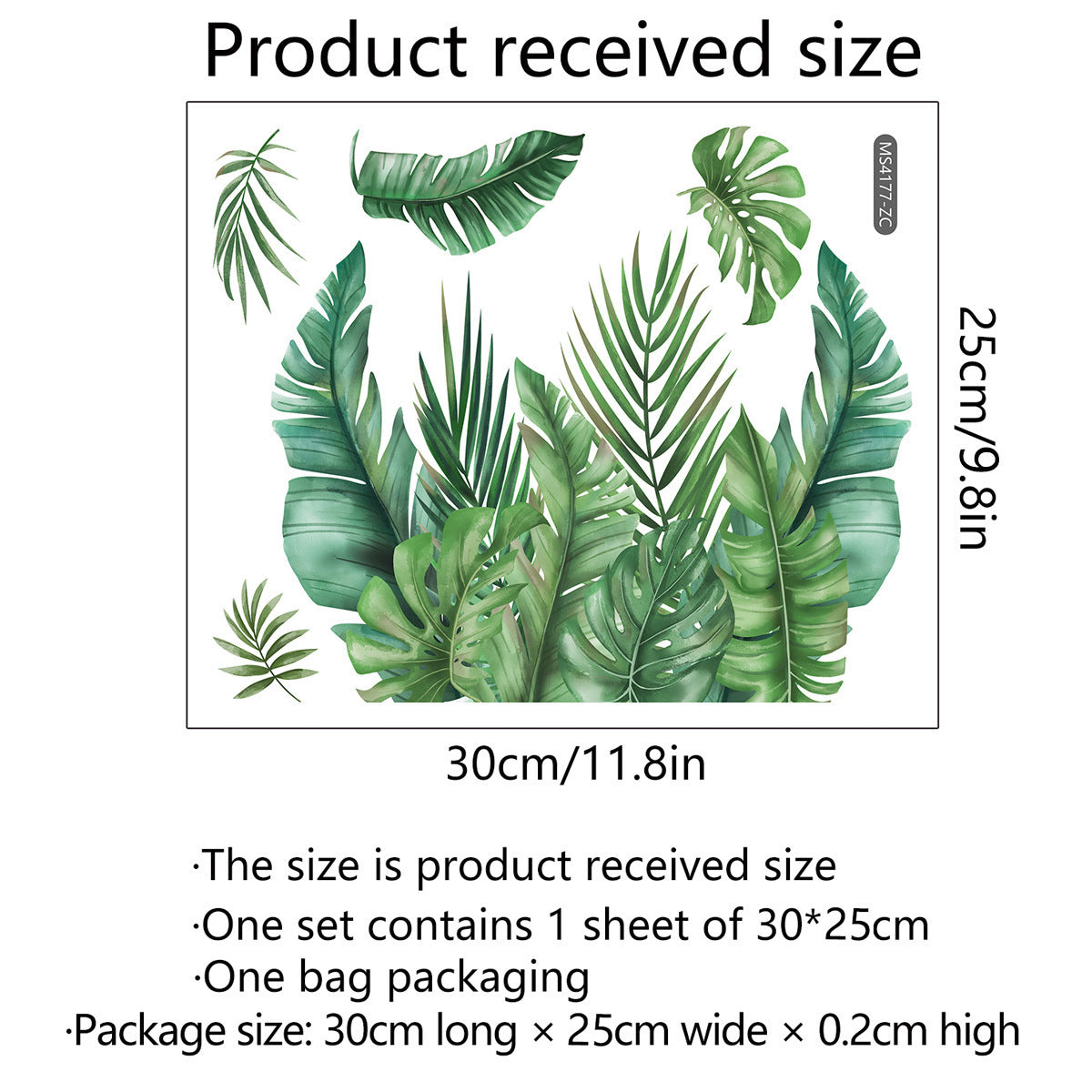 Green Plant Happy Day Wall Stickers Bathroom Decoration Self-adhesive Wall Stickers - HAUSSLYON