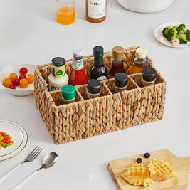 Panier de rangement portable pour ustensiles RENFAN Antalaha, compact et pratique, en tissu avec poignées pour cuisine.