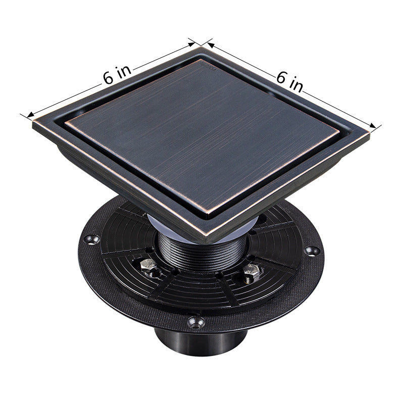 304 Stainless Steel Floor Drain Invisible Bathroom Bathroom Deodorant Yama American Floor Drain - HAUSSLYON