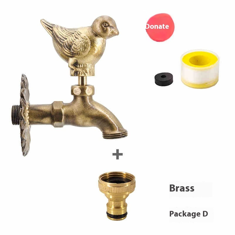 Faucet Copper Animal Single Cold Outdoor Anti-freezing Sun Protection - HAUSSLYON