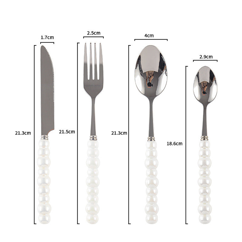Couverts VidaXL Athenes en acier inoxydable, ensemble de fourchettes, couteaux et cuillères pour repas élégants.