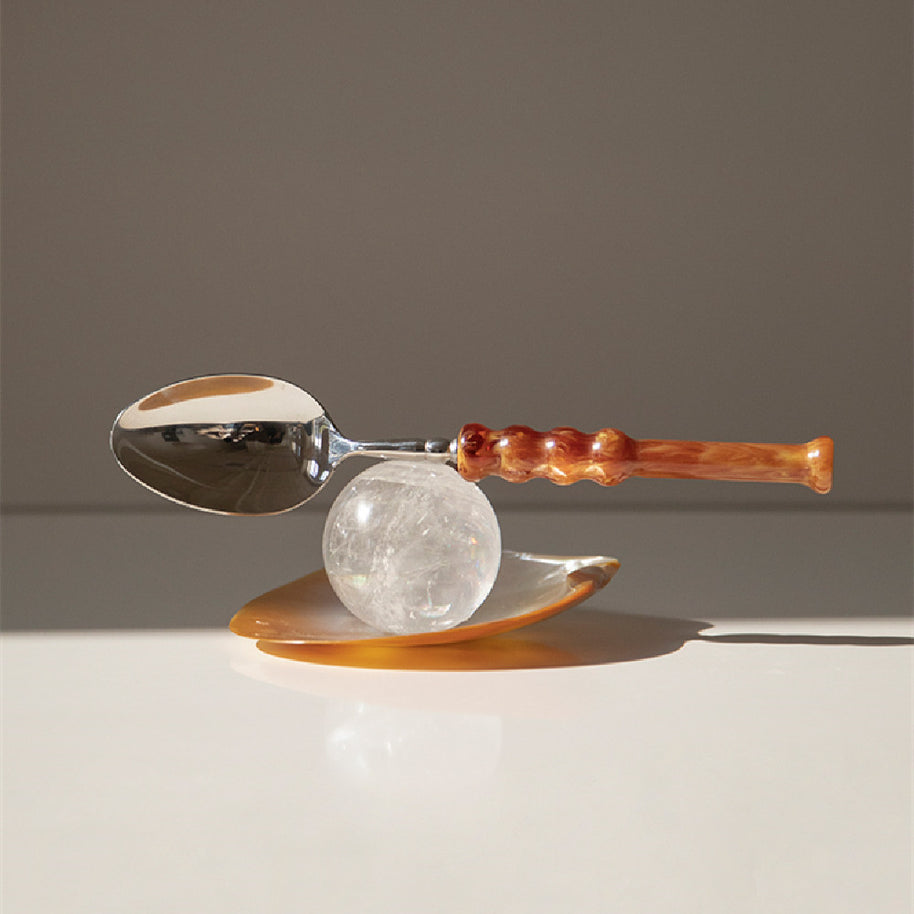 Couverts VidaXL Tahiti en acier inoxydable, fourchette, couteau et cuillère avec poignée élégante, ensemble complet pour repas.