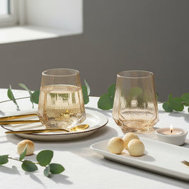 Verres à vin et champagne VidaXL, transparents, élégants, avec tiges longues, pour dégustation de boissons alcoolisées.