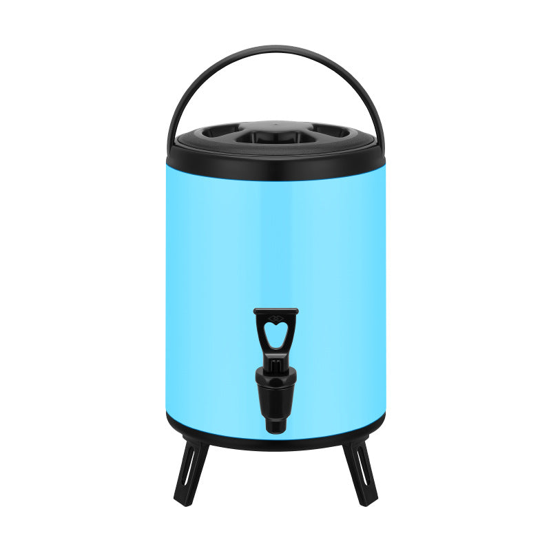 Thermos Caderousse VidaXL en acier inoxydable avec bouchon à vis et poignée pour boissons chaudes ou froides.