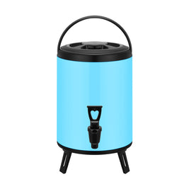 Thermos Caderousse VidaXL en acier inoxydable avec bouchon à vis et poignée pour boissons chaudes ou froides.