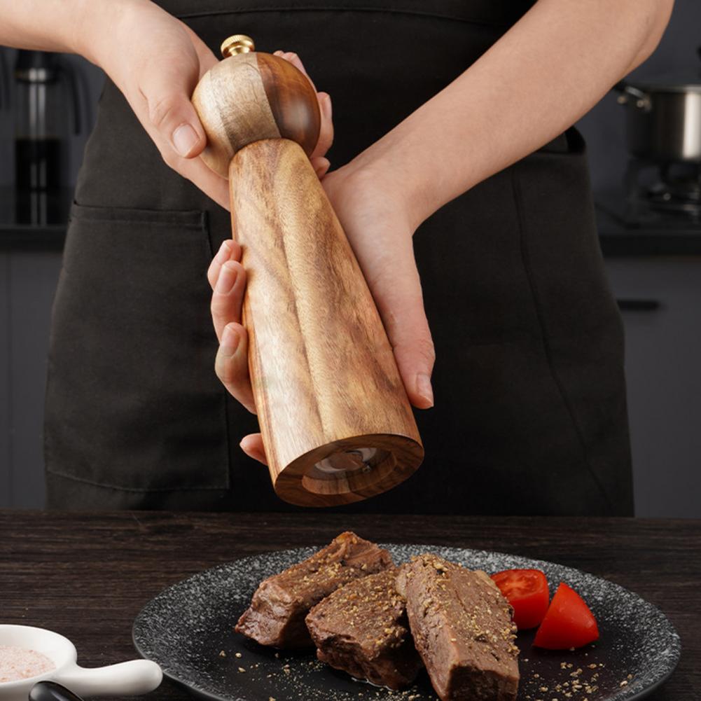 Grinder Round Head Wood Kitchen Tools - HAUSSLYON