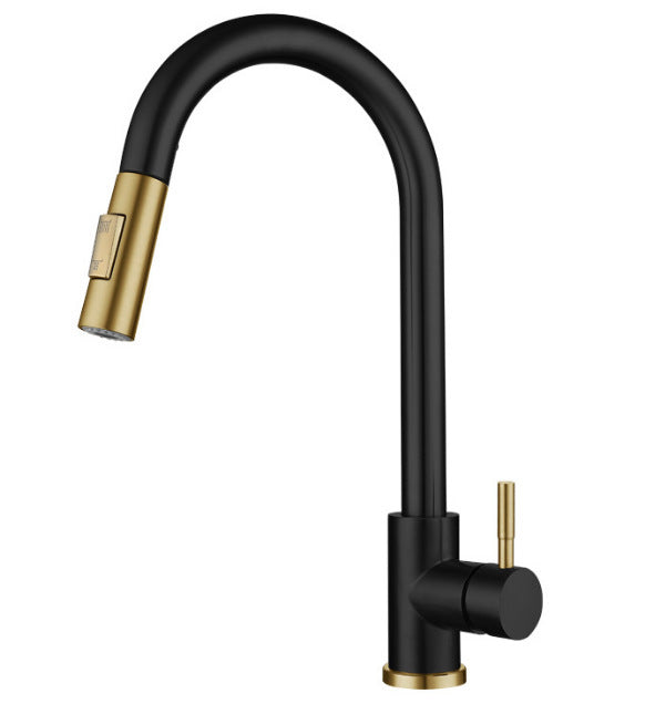 Stainless Steel Kitchen Pull-out Retractable Faucet - HAUSSLYON