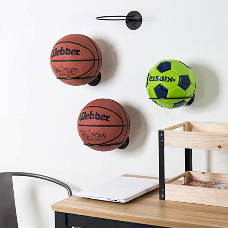 Wall-mounted Basketball Storage Rack Frame Holder Household - HAUSSLYON
