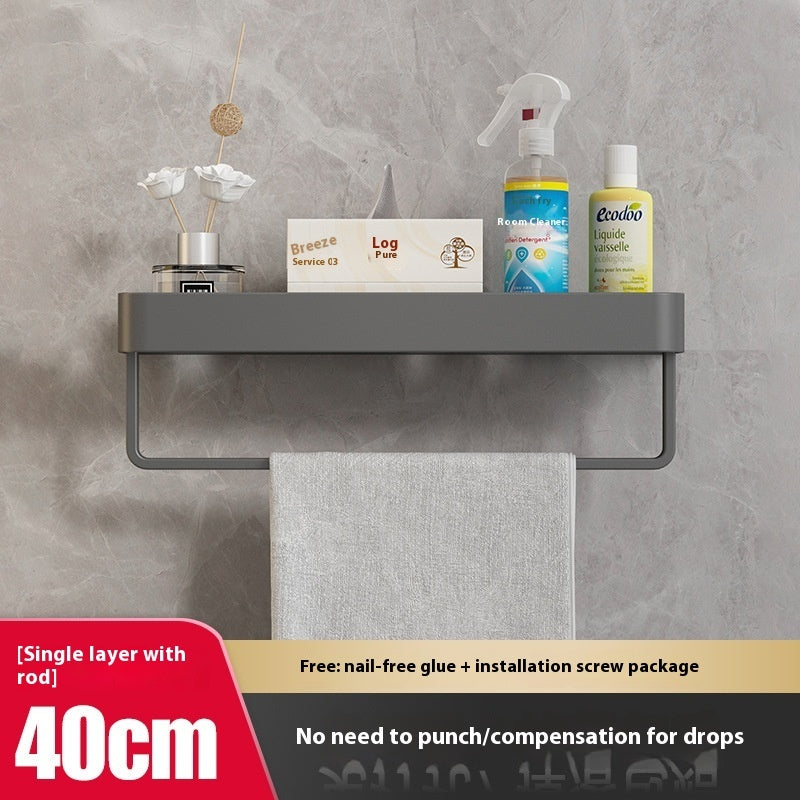 Punch-free Bathroom Storage Rack Bathroom Wall-mounted Storage Rack - HAUSSLYON