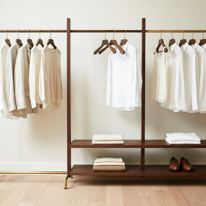 Black Walnut Solid Wood Brass Clothes Support Non-Slip Coat Hanger - HAUSSLYON
