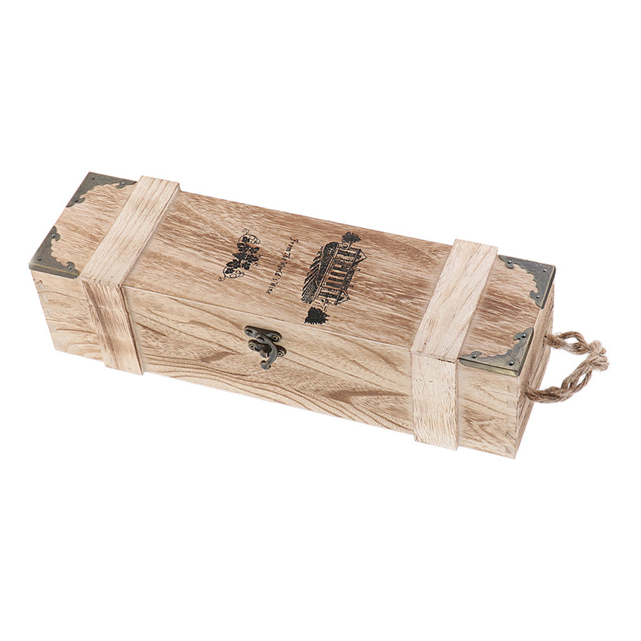 Coffret à vin VidaXL Napa beige pour rangement de bouteilles de vin, élégant et pratique.