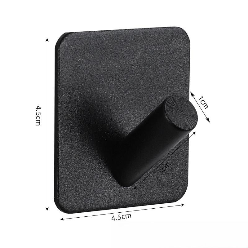 Nail-free Stainless Steel Single Hook Alumimum Hook Towel Self-adhesive Hook Single Hook - HAUSSLYON