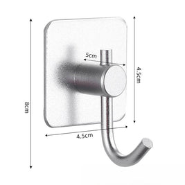 Crochet Abuja en aluminium argenté de la marque VidaXL, design moderne et élégant pour décoration intérieure.
