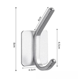 Crochet Abuja en aluminium argenté de la marque VidaXL, design épuré et moderne pour décoration intérieure.