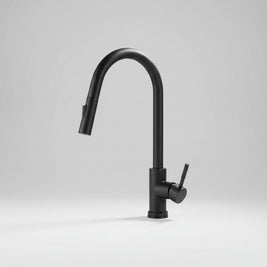 Robinet de cuisine tactile Hauslyon Salem, en acier inoxydable, avec levier et design moderne, vue de face.