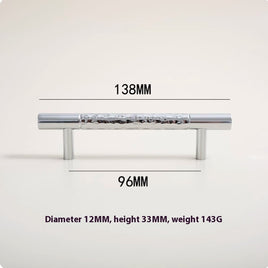 Poignées et boutons Faria Chrome de VidaXL, finition chromée brillante, avec poignée ronde et boutons décoratifs en métal.