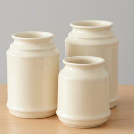 Pot de rangement en céramique VidaXL pour spatules, élégant et pratique, avec un design moderne pour la cuisine.