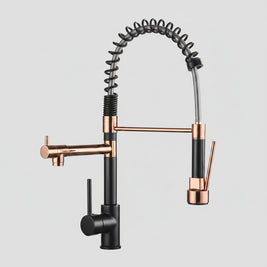 Full Copper Pull-out Kitchen Faucet - HAUSSLYON