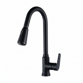 Robinet de cuisine VidaXL Bordeaux en acier inoxydable, avec poignée ergonomique et design moderne pour évier de cuisine.