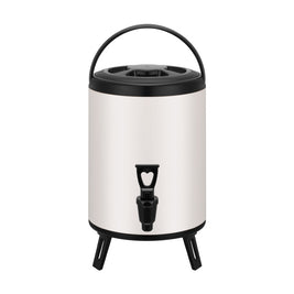 Thermos VidaXL Caderousse en acier inoxydable, avec bouchon hermétique et finition mate, idéal pour boissons chaudes ou froides.
