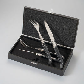 Western Tableware Rosewood Wooden Handle Knife And Fork - HAUSSLYON