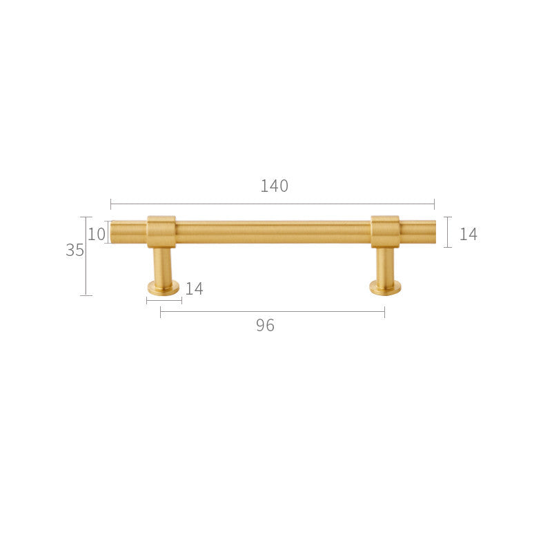 Poignées et boutons RENFAN Lyon, accessoires de meuble modernes avec poignées rondes en métal pour cuisine ou mobilier.