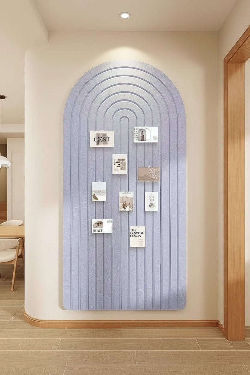 Arched Striped Felt Wall Sticker Felt Board Photo Wall - HAUSSLYON
