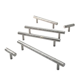Poignées et boutons Faria en chrome de la marque VidaXL, design élégant pour meubles modernes.