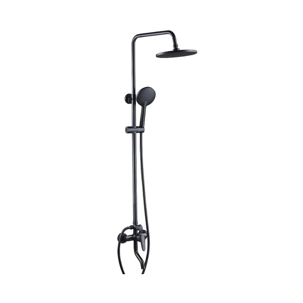Robinet de douche VidaXL Lanoraie en laiton chromé avec poignée moderne et flexible pour salle de bain.