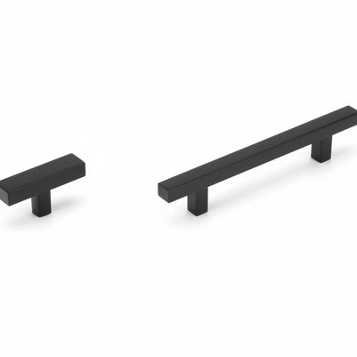 Square Furniture Hardware Stainless Steel Kitchen Door Knobs Cupboard Wardrobe Drawer Pulls - HAUSSLYON
