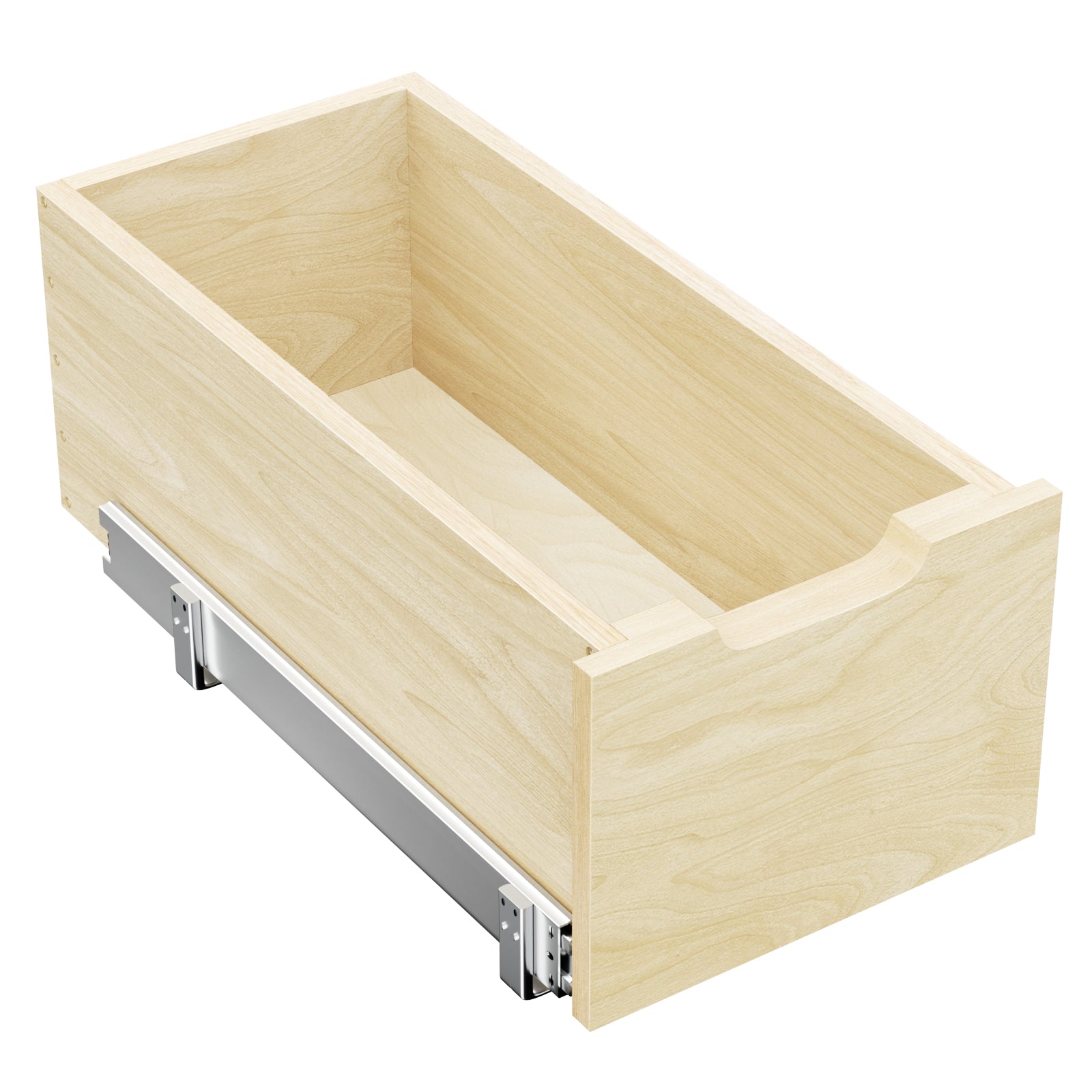 Hard Close Pull Out Cabinet Organizer 8  High Drawer 10  W X 21  D Wood Slide Out Shelves Cabinet Storage Organizer With Full Extension Rail Slides Pull Out Drawer For Kitchens Cabinet Pantry - HAUSSLYON