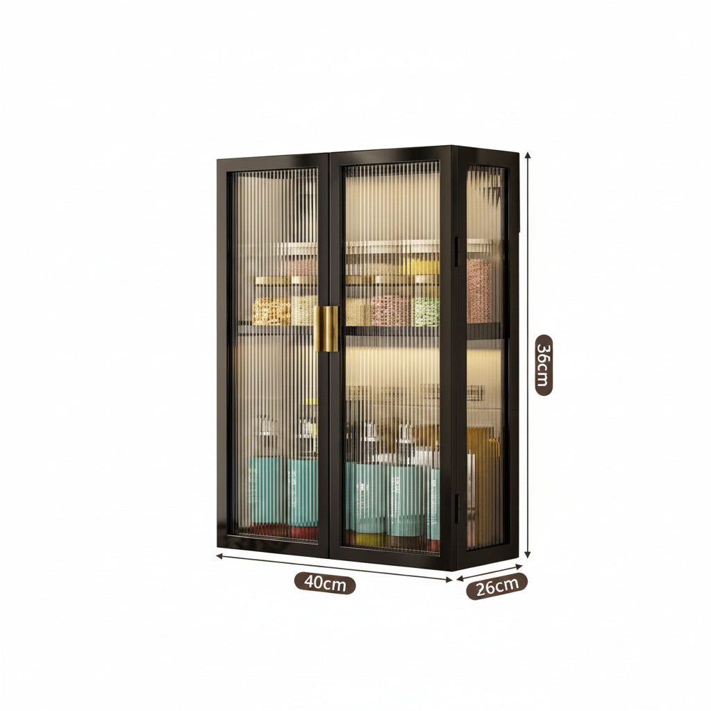 Rack Bathroom Light Luxury Cosmetics Storage Cabinet - HAUSSLYON