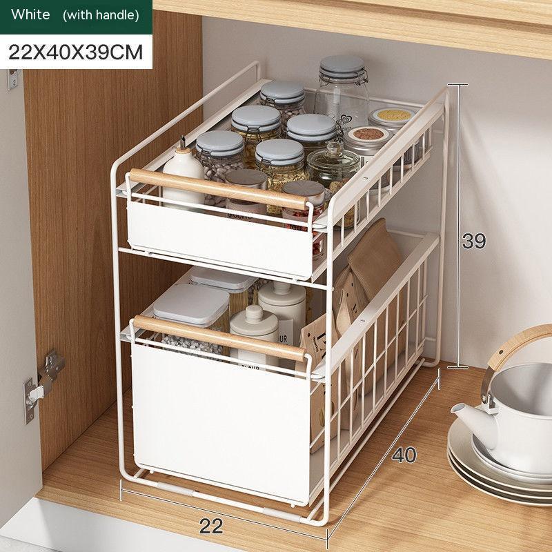 Kitchen Sink Rack Cabinet Layer - HAUSSLYON