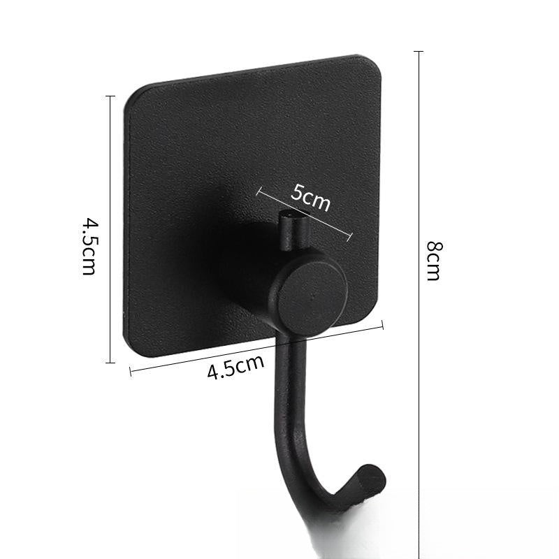 Nail-free Stainless Steel Single Hook Alumimum Hook Towel Self-adhesive Hook Single Hook - HAUSSLYON