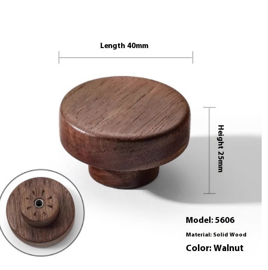 Poignées et boutons en sapelli de la marque VidaXL, finition élégante pour meubles en bois naturel.