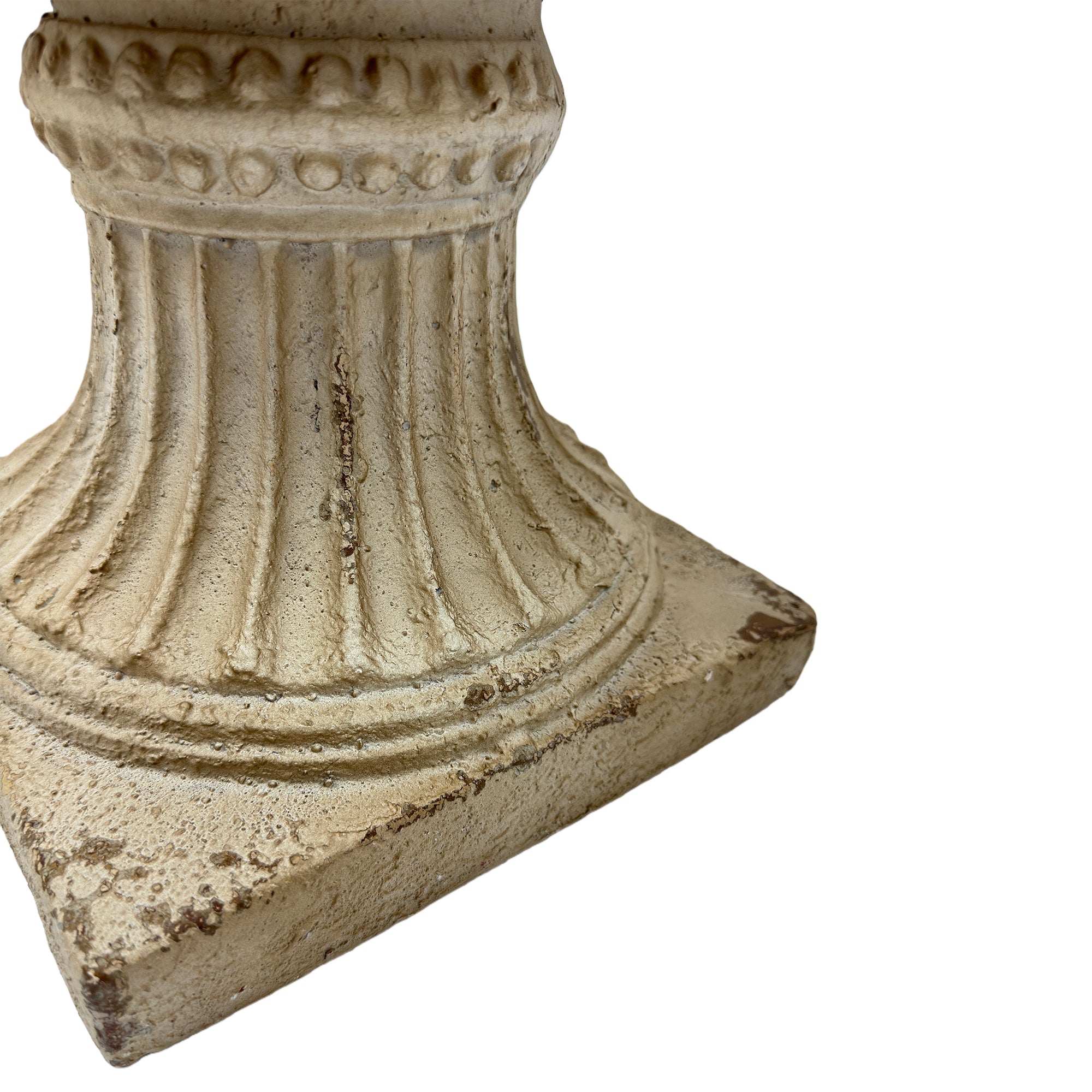 MGO Garden Planter, Garden Decoration And Planting,Color Antique White, Side 13.77 Wx13.77  Dx20.07 H - HAUSSLYON