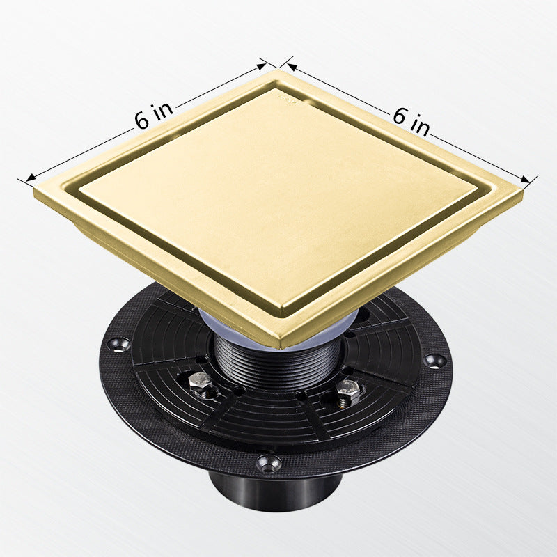 304 Stainless Steel Floor Drain Invisible Bathroom Bathroom Deodorant Yama American Floor Drain - HAUSSLYON