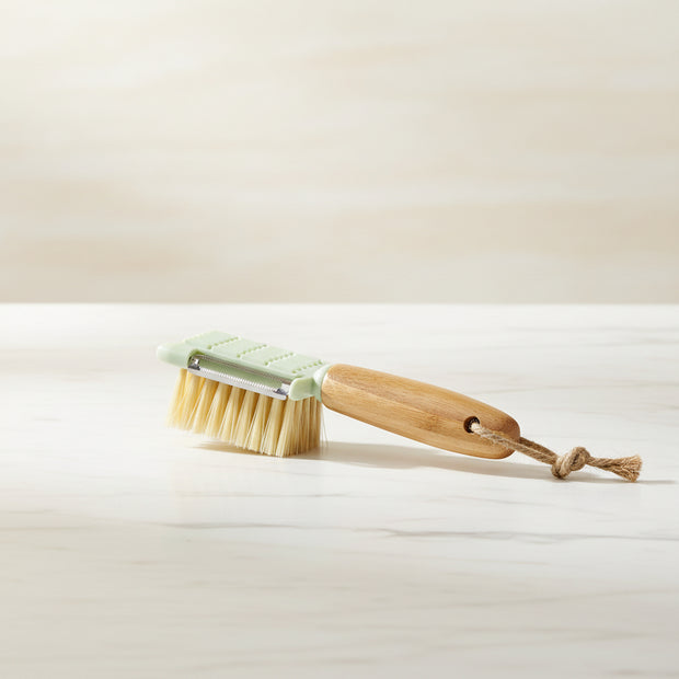 Pure Wood Fruit And Vegetable Brush Stainless Steel Grater - HAUSSLYON