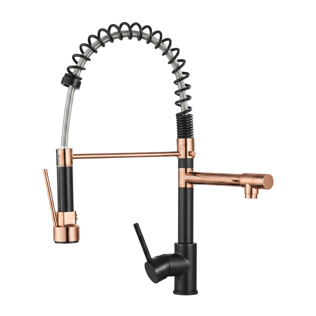 Full Copper Pull-out Kitchen Faucet - HAUSSLYON