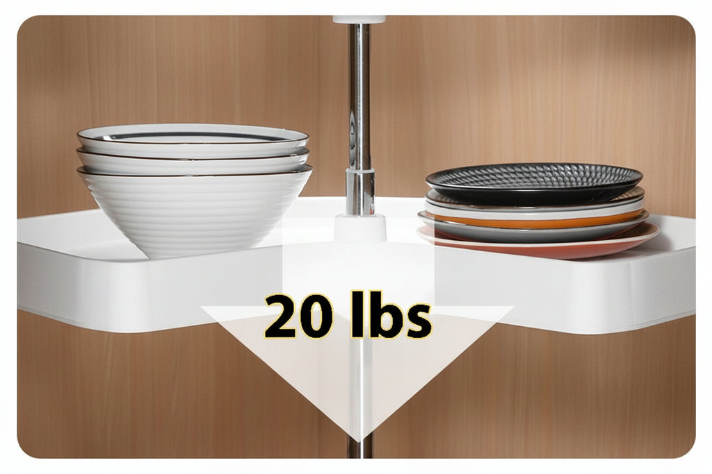 Kitchen Corner Basket Corner Rotating Storage Rack - HAUSSLYON