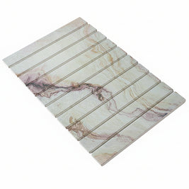 Tapis de comptoir absorbant en diatomite HausSlyon, surface texturée blanche, idéal pour essuyer les liquides.