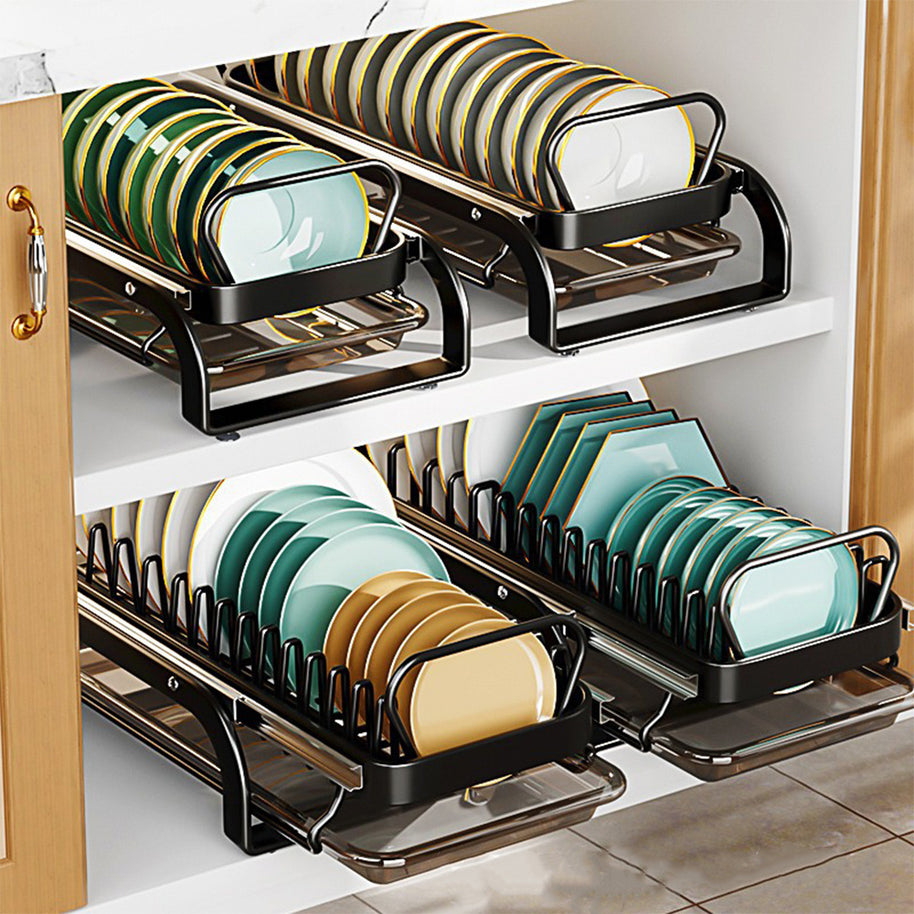 Égouttoir à vaisselle VidaXL Lavaltrie 4 supports pour assiettes en acier inoxydable.