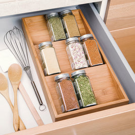 Étagère à épices BIBEY en bois de VidaXL, rangement élégant pour épices dans la cuisine, avec plusieurs compartiments.