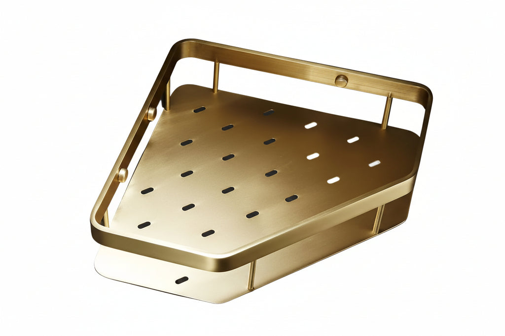 Bathroom Wall Storage Bathroom Copper Storage Rack - HAUSSLYON