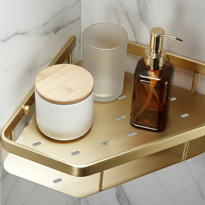 Bathroom Wall Storage Bathroom Copper Storage Rack - HAUSSLYON
