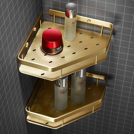 Bathroom Wall Storage Bathroom Copper Storage Rack - HAUSSLYON