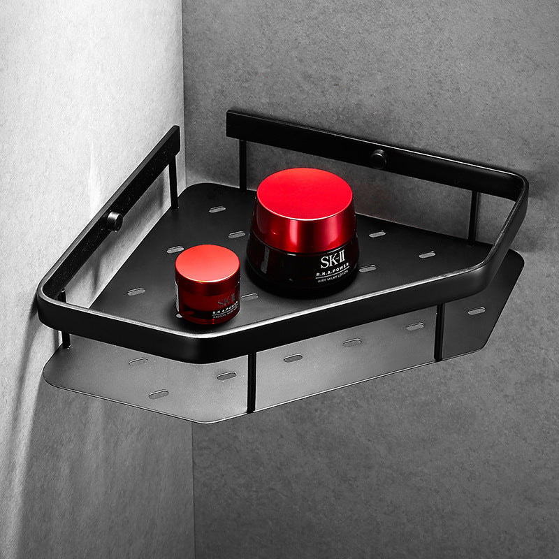 Étagère de salle de bain VidaXL Loures en laiton avec un niveau, parfaite pour organiser la salle de bain.